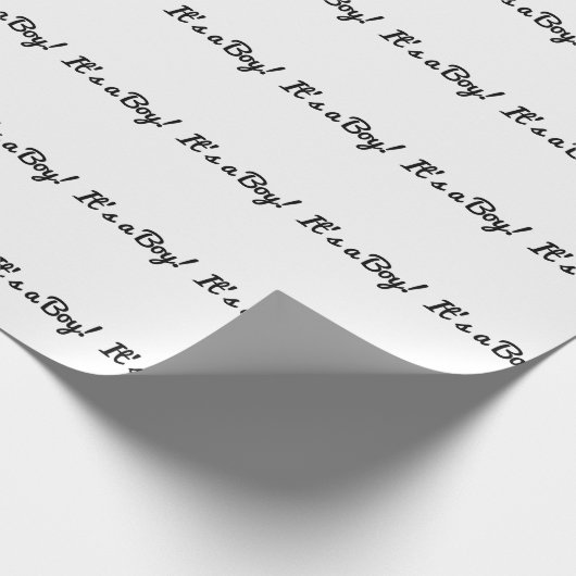 Moederschap van baby shower is een jongen. cadeaupapier (Hoek)