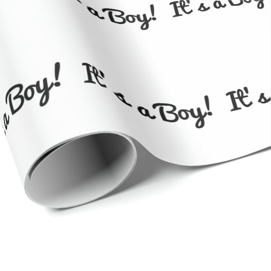 Moederschap van baby shower is een jongen. cadeaupapier (Rol Hoek)