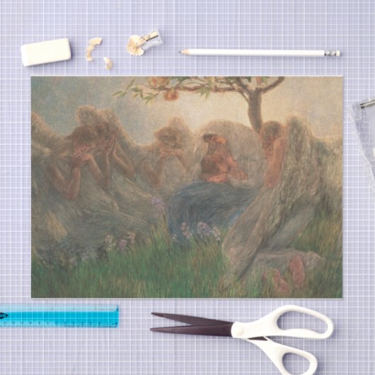 Moederschap van Gaetano Previati Tissuepapier (Craft)