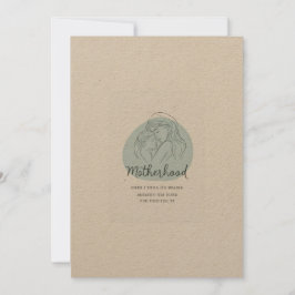 Moederschap vieren in kunstzinnige eenvoud kaart