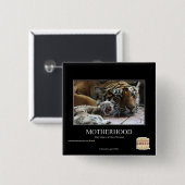 Moederschap Vierkante Button 5,1 Cm (Voorkant /achterkant)
