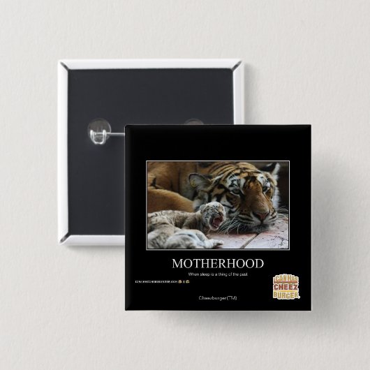 Moederschap Vierkante Button 5,1 Cm (Voorkant /achterkant)