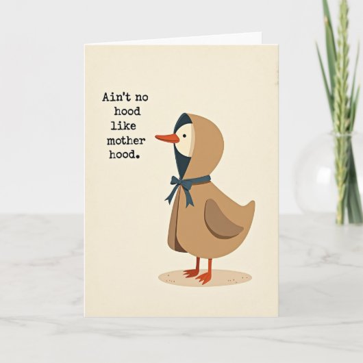 Moederschap Vogel Kunstkaart Kaart (Voorkant)