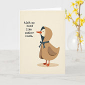 Moederschap Vogel Kunstkaart Kaart (Gele Bloem)