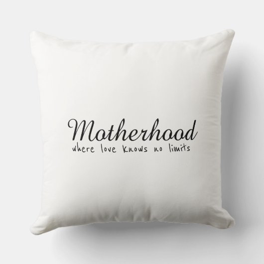 Moederschap waar Liefde geen grenzen kent, Moderne Kussen (Achterkant)
