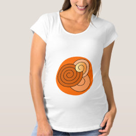 Moederschaps-baby verkort subtiel ontwerp t-shirt