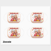 Moederschaps-Sticker Ovale Sticker (Vel)