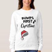 Moederschapsbultjes eerste kerst trui (Voorkant)