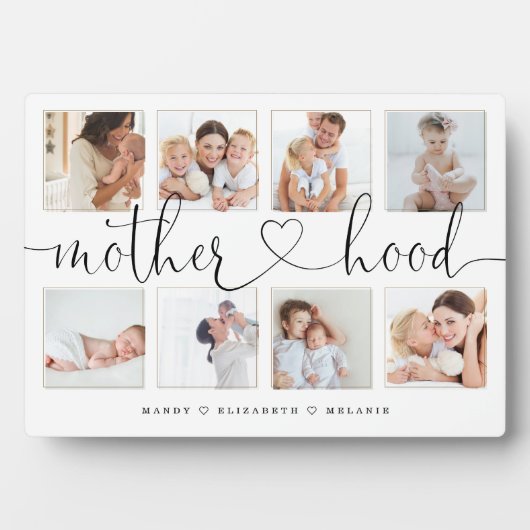 Moederschapscript | Gift for Mothers Photo Collage Fotoplaat (voorkant)