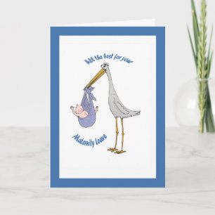 Moederschapsverlof, baby en opslag kaart