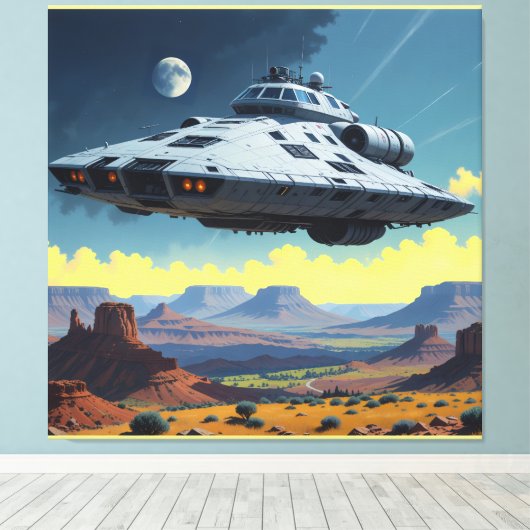 Moederschip Acryl Wall Art Canvas Afdruk (Insitu (Houten vloer))