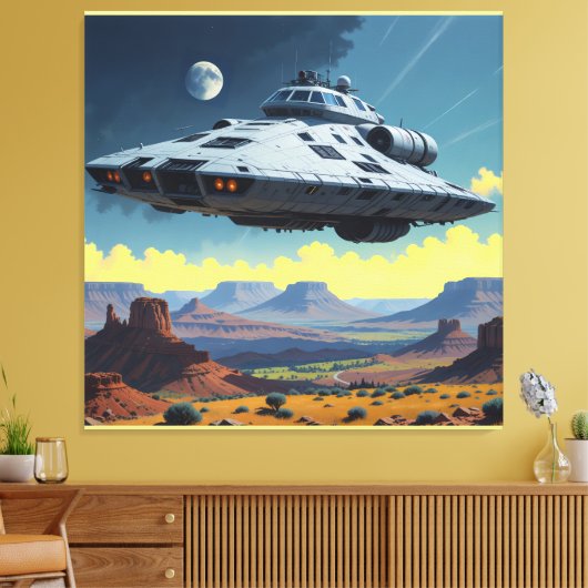 Moederschip Acryl Wall Art Canvas Afdruk (Insitu (Woonkamer))