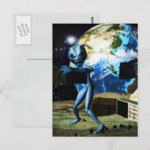 Moederschip Alien Pirate Briefkaart (Voorkant / Achterkant)