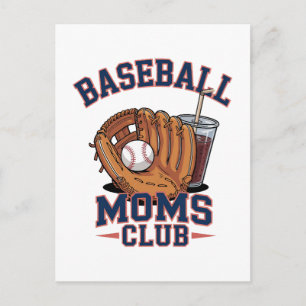 Moedersdag Baseball Moms Club Briefkaart