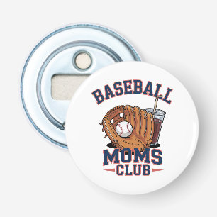 Moedersdag Baseball Moms Club Button Flesopener