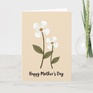 Moedersdag Kunstkaart met botanisch thema Kaart