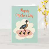 Moedersdagkaart met vogels scène kaart (Gele Bloem)