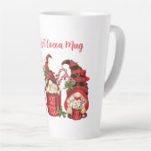 Moeder'shete cacaomok - Kerstgnomes Latte Mok (Rechterhoek)