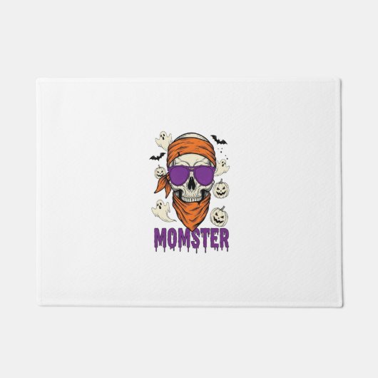 Moederster schedel Grappige Halloween Moeder Deurmat (Voorkant)