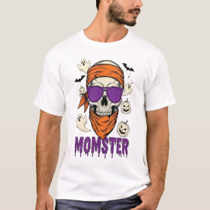 Moederster schedel Grappige Halloween Moeder T-shirt
