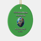 Moedertaal magie. Dag van de moedertaal. Keramisch Ornament (Rechts)