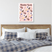 Moedertuin Botanisch Canvas Afdruk (Insitu (Slaapkamer))