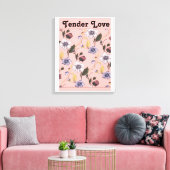 Moedertuin Botanisch Canvas Afdruk (Insitu (Woonkamer))