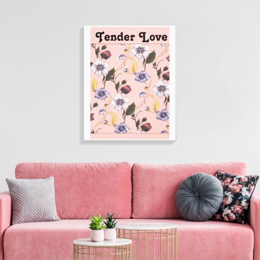Moedertuin Botanisch Canvas Afdruk (Insitu (Woonkamer))