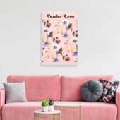 Moedertuin Botanisch Canvas Afdruk (Insitu (Woonkamer))