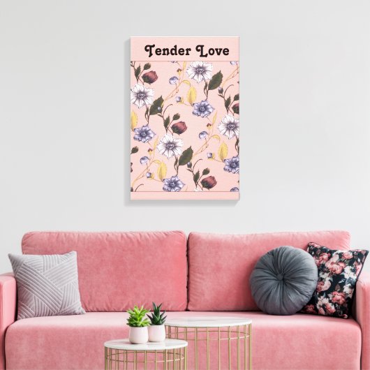 Moedertuin Botanisch Canvas Afdruk (Insitu (Woonkamer))