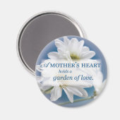 Moedertuin van de liefde, Daisies, Blue Sky Magneet (Voorkant / Achterkant)