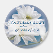 Moedertuin van de liefde, Daisies, Blue Sky Magneet (Voorkant)