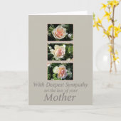 Moederverlies sympathie Roos Kaart (Gele Bloem)