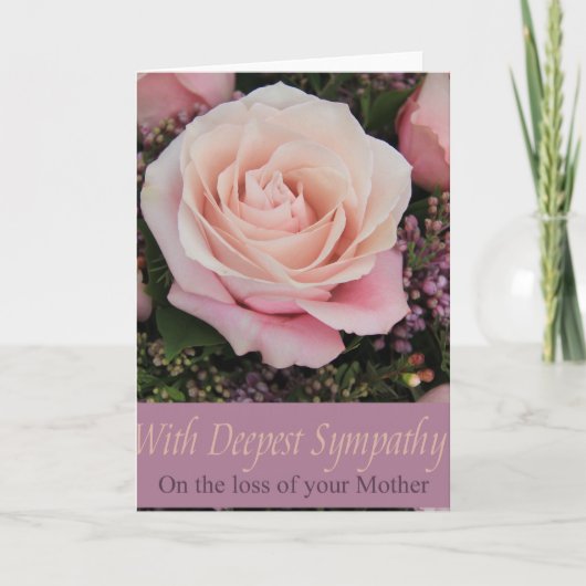 Moederverlies sympathie Roos Kaart (Voorkant)