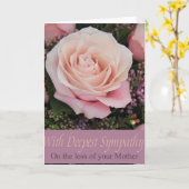 Moederverlies sympathie Roos Kaart (Gele Bloem)