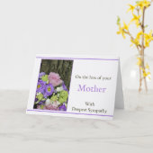 Moederverlies sympathie Roos Kaart (Gele Bloem)