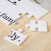 Moedervormend hart van de aangepaste familiefoto legpuzzel (Zijkant)