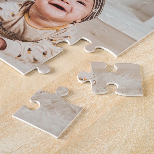 Moedervormend hart van de familie 4 foto legpuzzel (Zijkant)