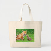 Moedervos en kub grote tote bag (Voorkant)
