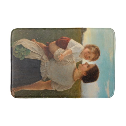 Moedervreugde (liefhebbende moeder en dochter) badmat (Voorkant)