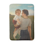 Moedervreugde (liefhebbende moeder en dochter) badmat (Voorkant Verticaal)