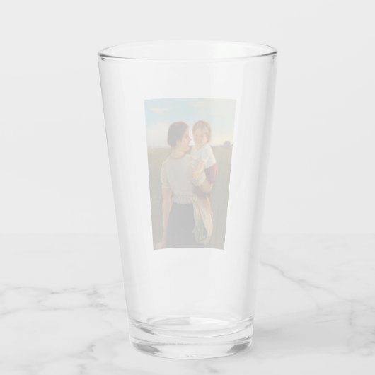 Moedervreugde (liefhebbende moeder en dochter) glas (Achterkant)