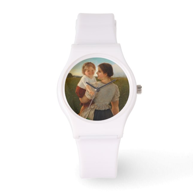 Moedervreugde (liefhebbende moeder en dochter) horloge (Voorkant)
