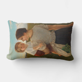 Moedervreugde (liefhebbende moeder en dochter) kussen