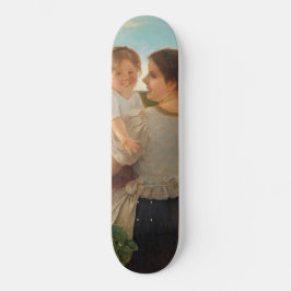 Moedervreugde (liefhebbende moeder en dochter) persoonlijk skateboard