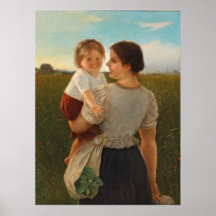 Moedervreugde (liefhebbende moeder en dochter) poster