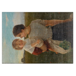 Moedervreugde (liefhebbende moeder en dochter) snijplank