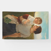 Moedervreugde (liefhebbende moeder en dochter) spandoek (Horizontaal)