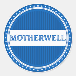 Moederwell City Pride Embleem – Schotse identiteit Ronde Sticker