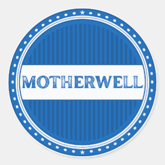 Moederwell City Pride Embleem – Schotse identiteit Ronde Sticker
